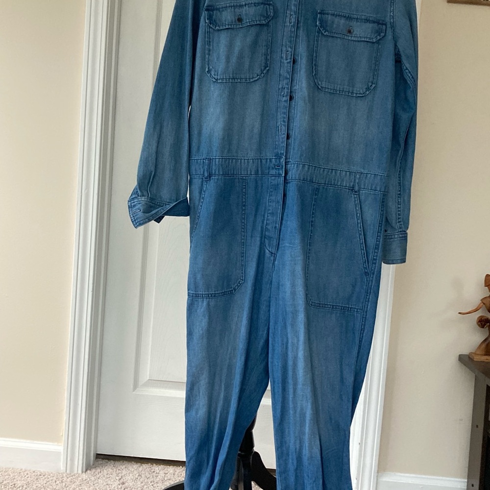 GAP Blue Denim Jumpsuit